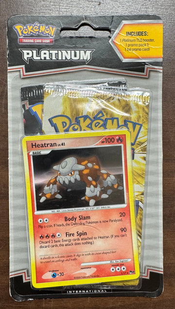 2009 Pokemon Platinum Blister Pack W/ Promo Pack and Heatran