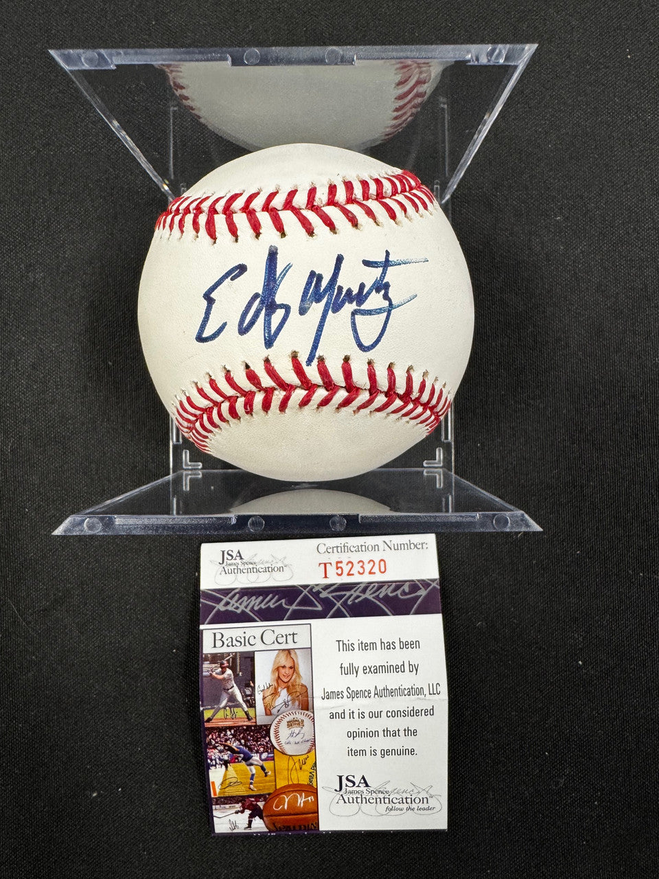 Edgar Martinez Signed Autographed Rawlings OML Baseball JSA