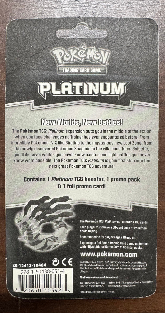 2009 Pokemon Platinum Blister Pack W/ Promo Pack and Heatran