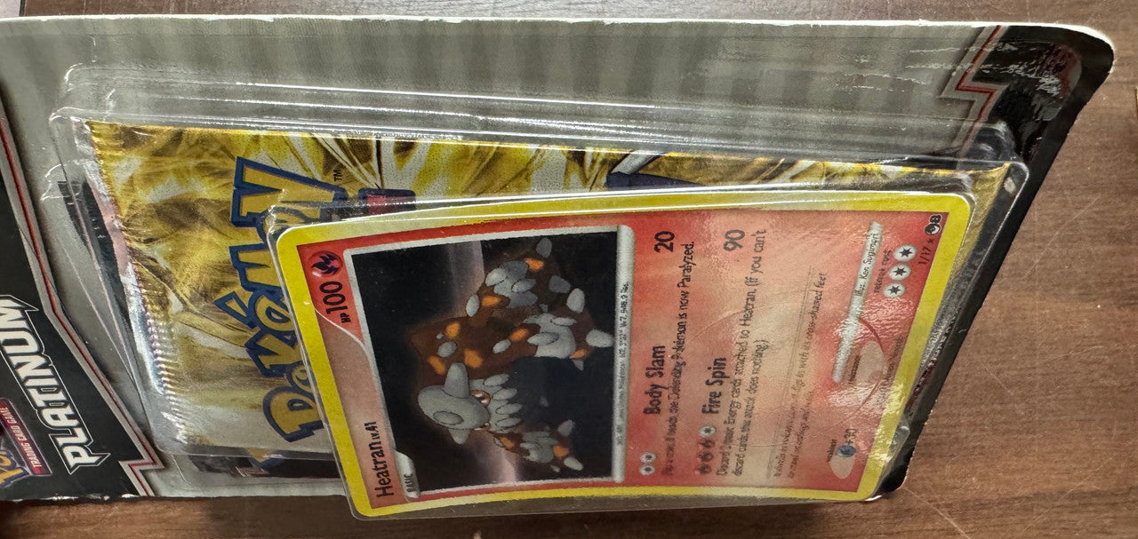 2009 Pokemon Platinum Blister Pack W/ Promo Pack and Heatran