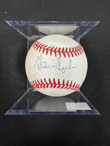 Warren Spahn Signed Autographed Rawlings ONL Baseball JSA