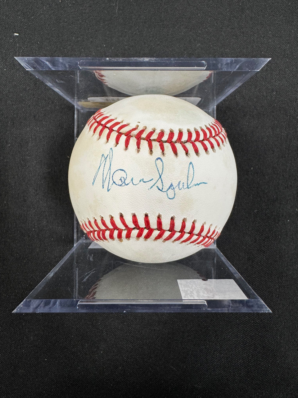 Warren Spahn Signed Autographed Rawlings ONL Baseball JSA