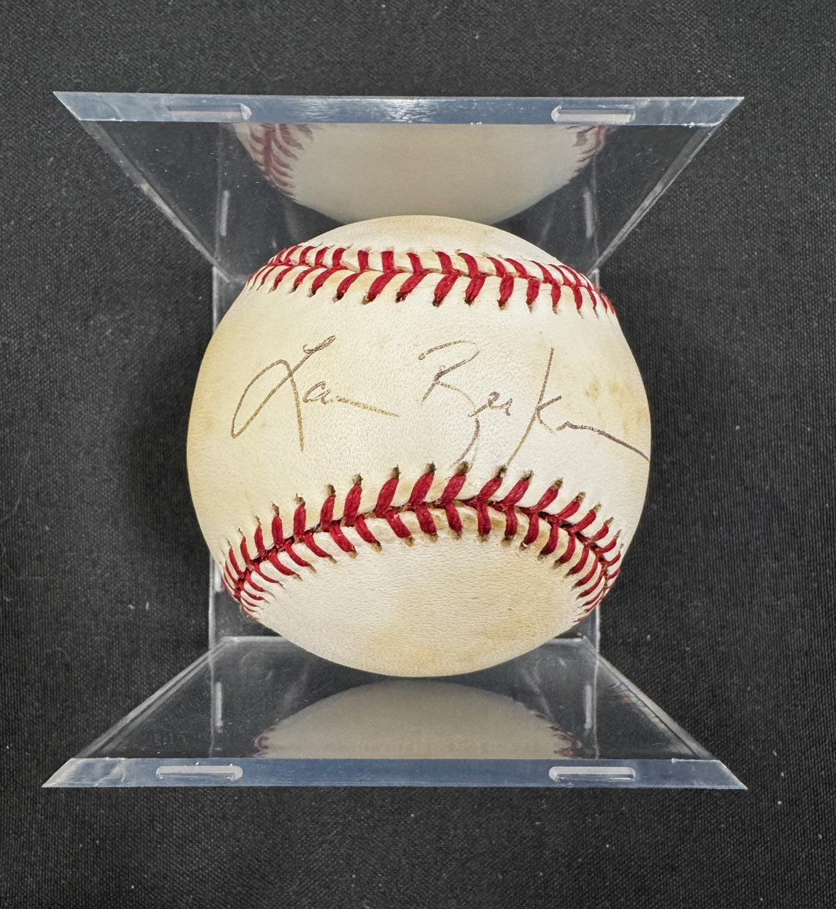 Lance Berkman Signed Autographed Rawlings ONL Baseball JSA