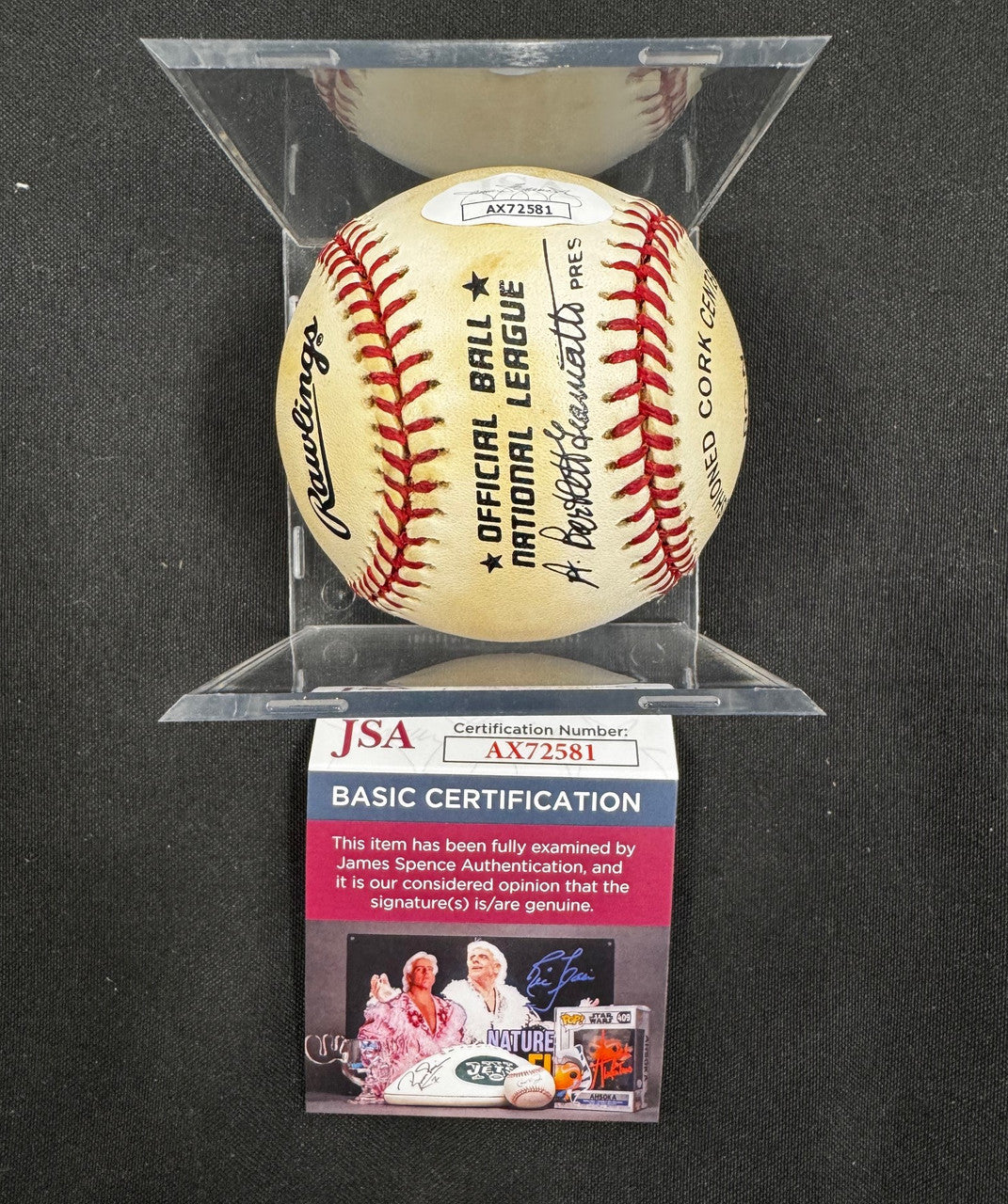 Lance Berkman Signed Autographed Rawlings ONL Baseball JSA