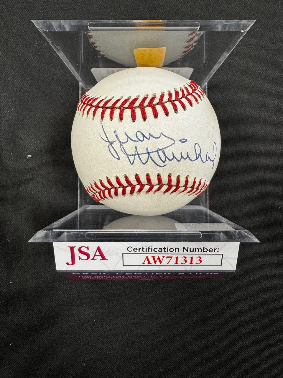 Juan Marichal Signed Autographed Rawlings ONL Baseball JSA