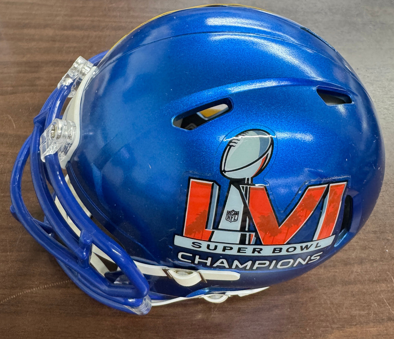 Matthew Stafford Signed Autographed Rams Mini Helmet Super Bowl LVI Fanatics