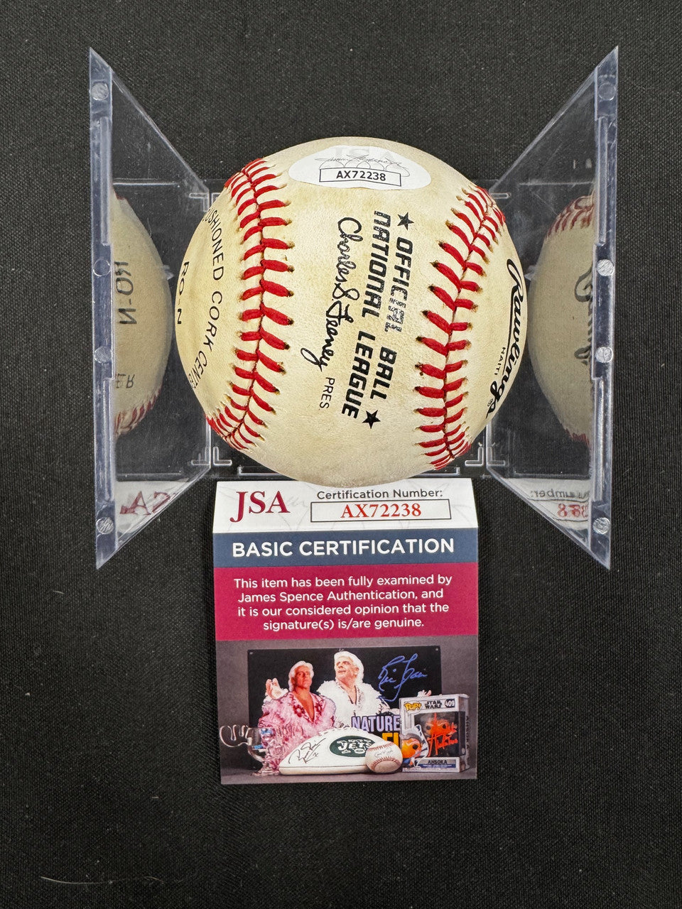 Bob Gibson Signed Autographed Rawlings ONL Baseball JSA (Faded)