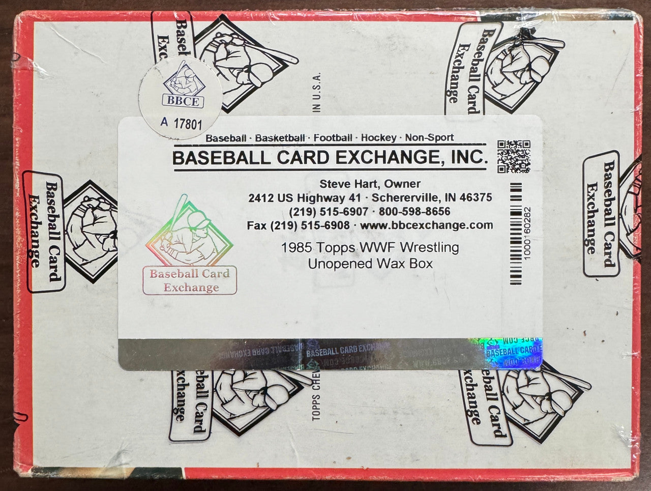 1985 Topps WWF Wrestling Box BBCE Wrapped & Sealed NO X-Out