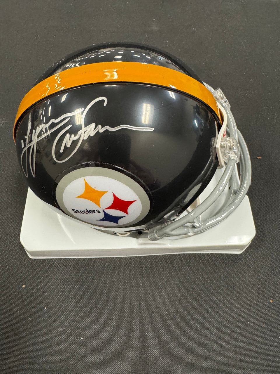 Lynn Swann Signed Autographed Mini Helmet Schwartz