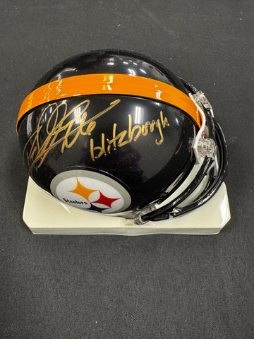 Rod Woodson Signed Autographed Inscribed Mini Helmet JSA