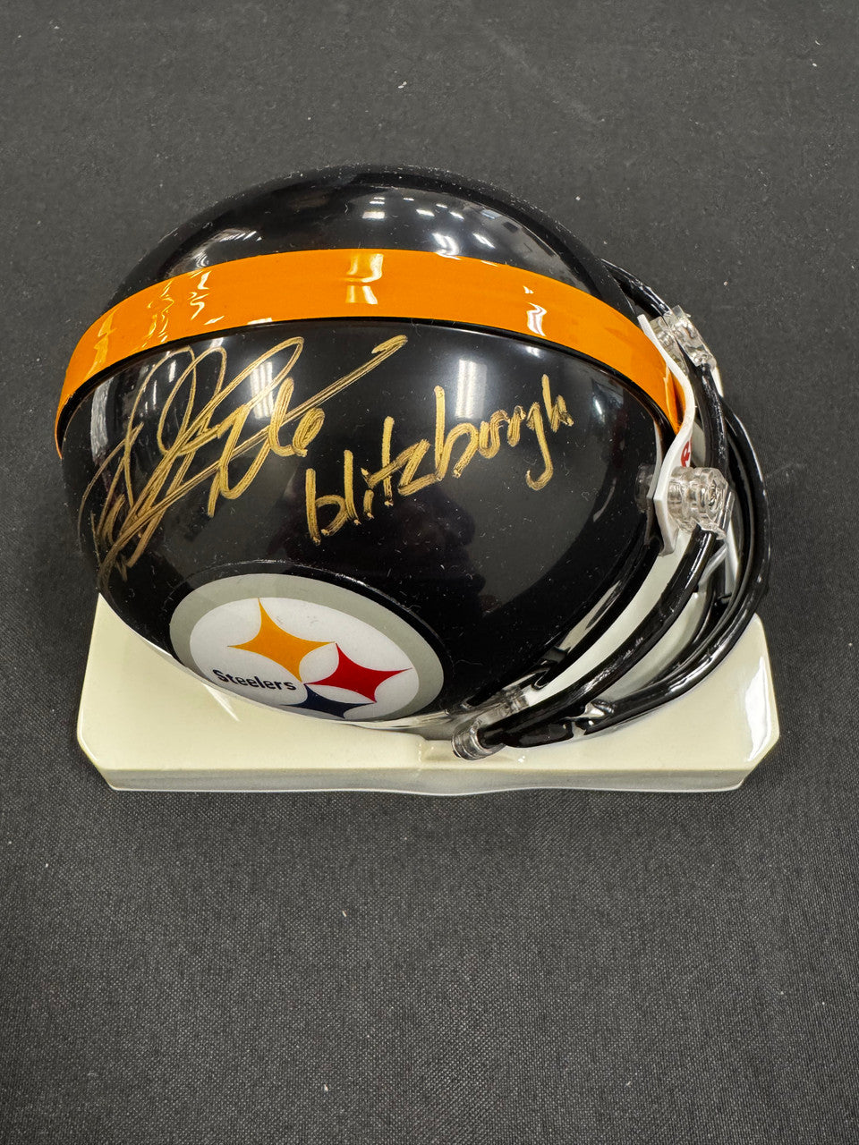 Rod Woodson Signed Autographed Inscribed Mini Helmet JSA