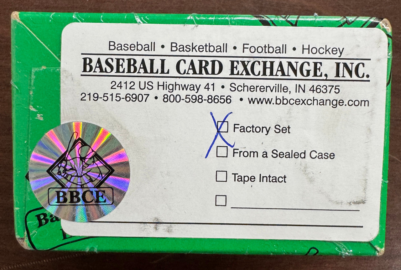 1989 Score Supplemental Factory Set BBCE Wrapped & Sealed