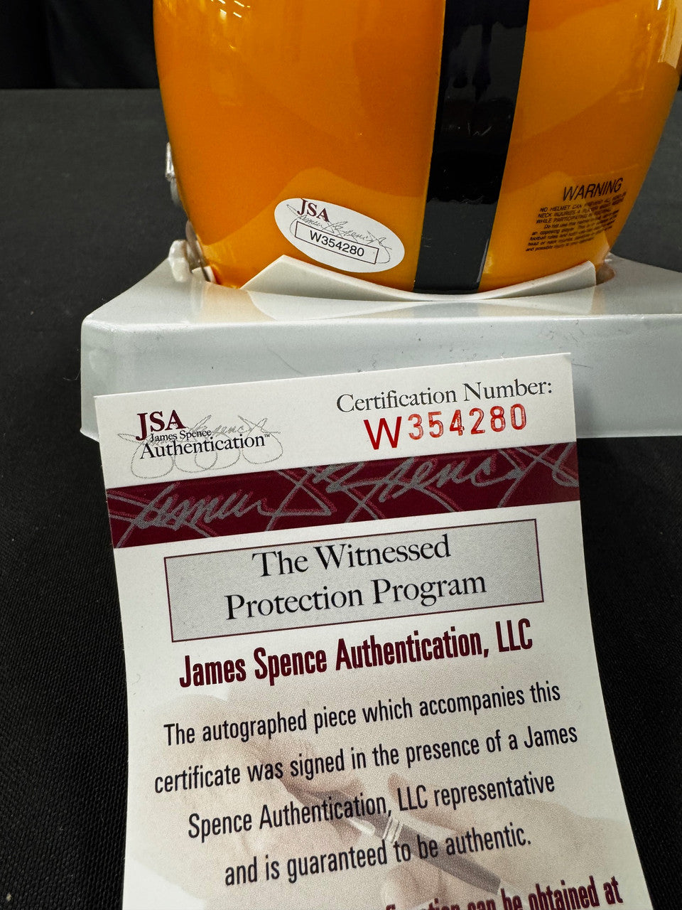 Rocky Bleier Signed Autographed Inscribed Mini Helmet JSA