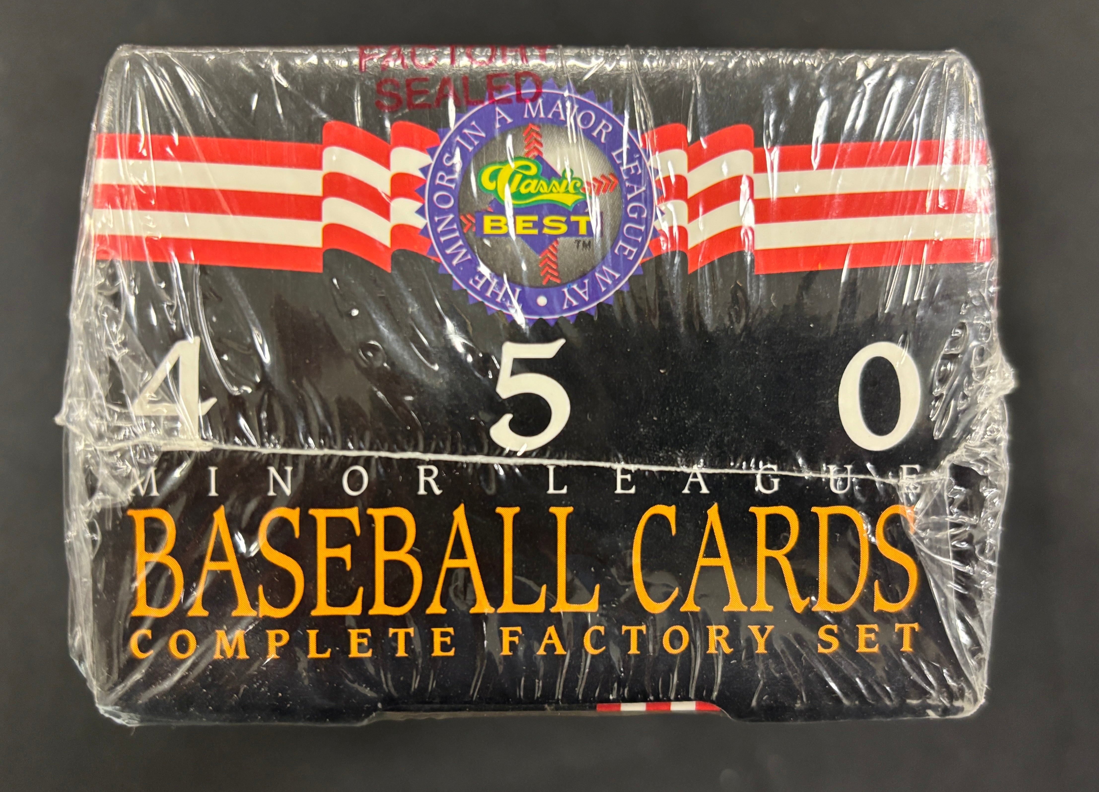 1992 Classic Games Minor League Baseball Factory Sealed Complete 450-Card Set