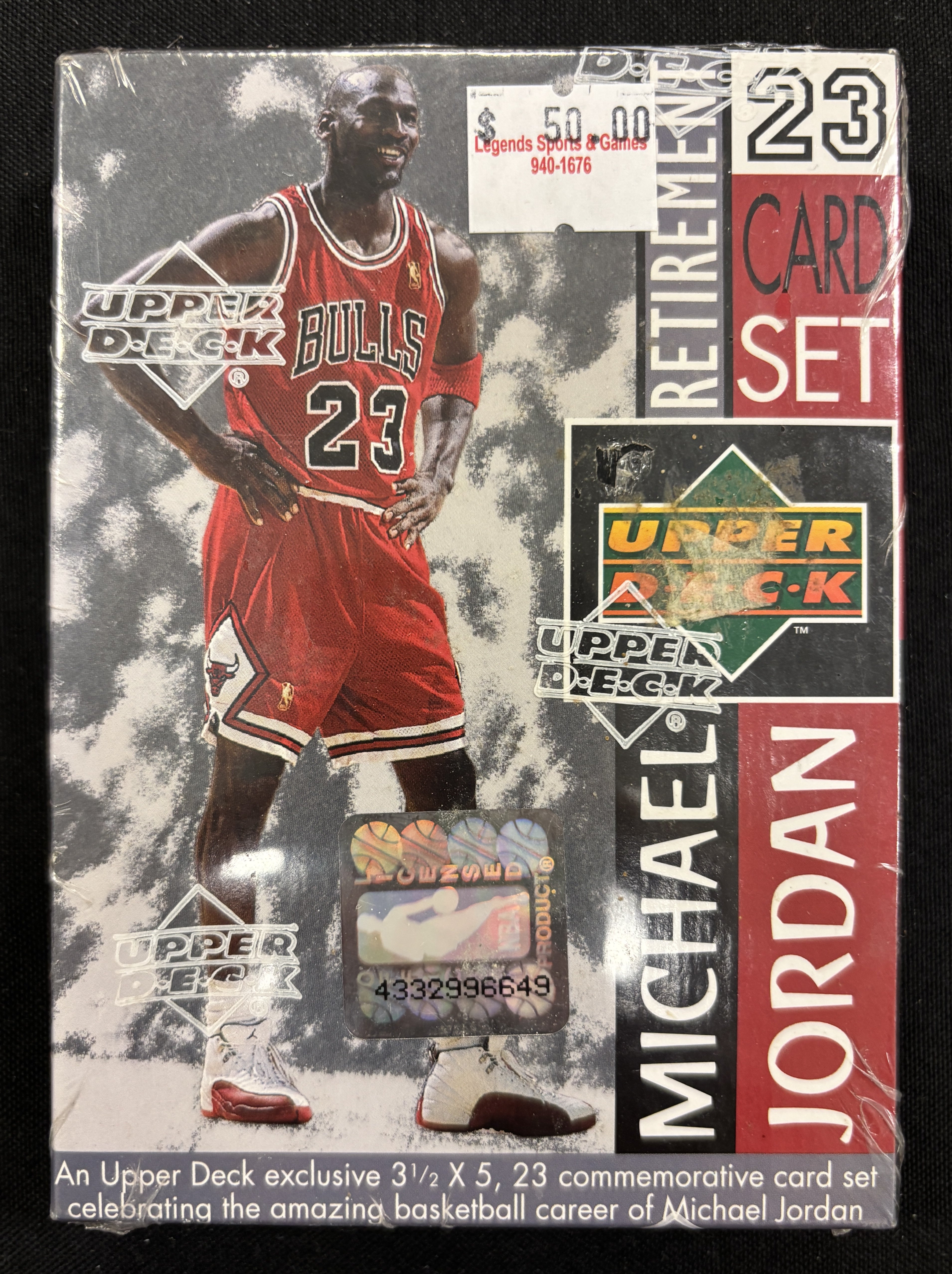 1999 Upper Deck Michael Jordan Factory Sealed Jumbo Complete 23-Card Set