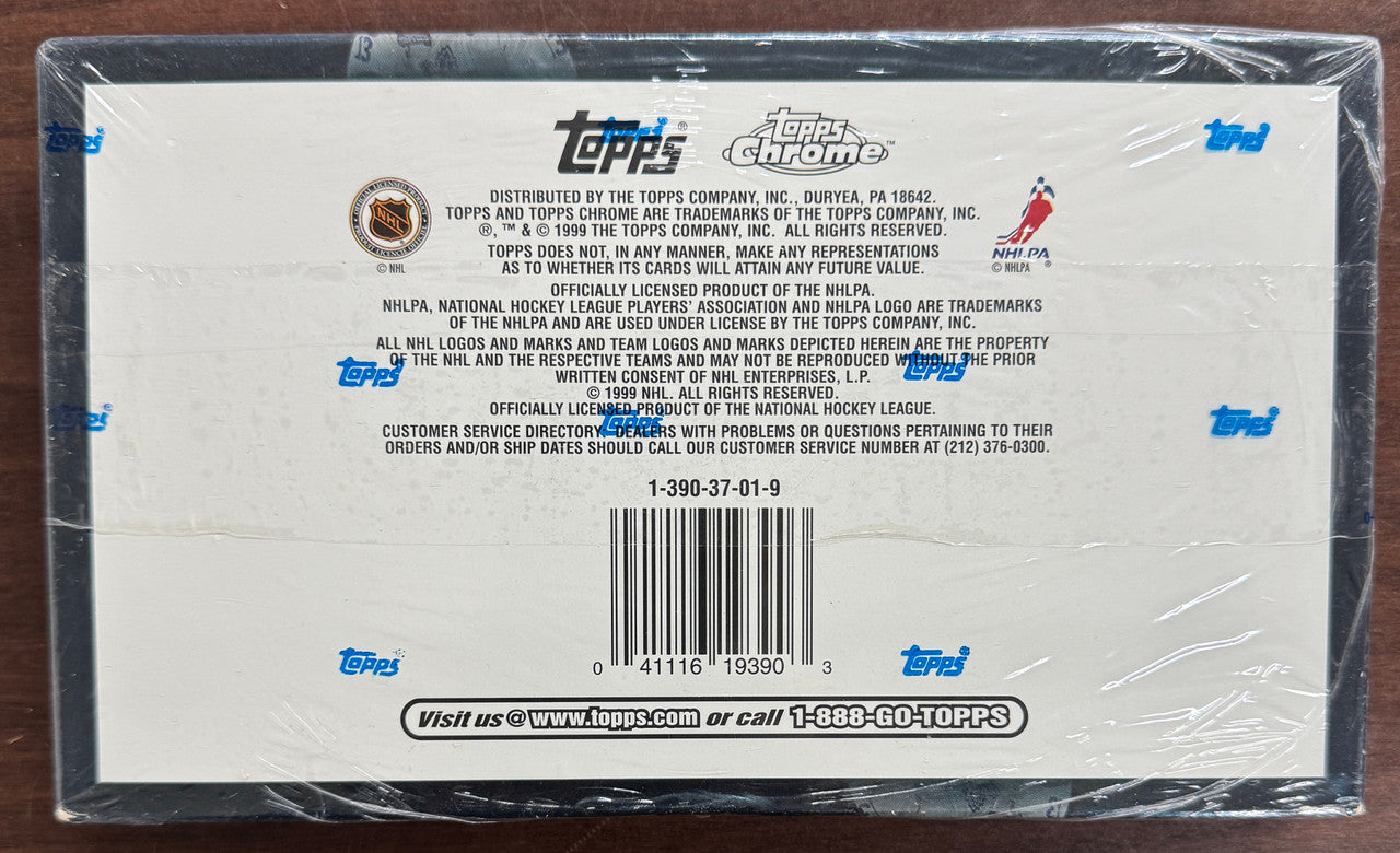 1999/00 Topps Chrome Hockey 24 Pack Box Factory Sealed