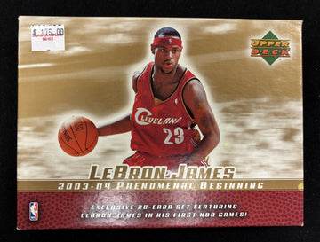 2003-04 Upper Deck LeBron James RC Phenomenal Beginning Complete 20-Card Set