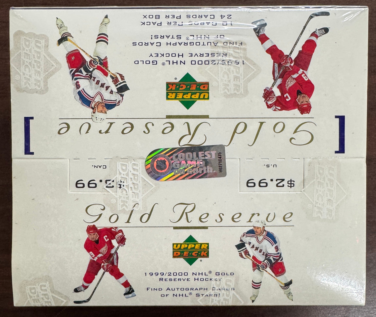 1999/00 Upper Deck Gold Reserve Hockey Box Factory Sealed
