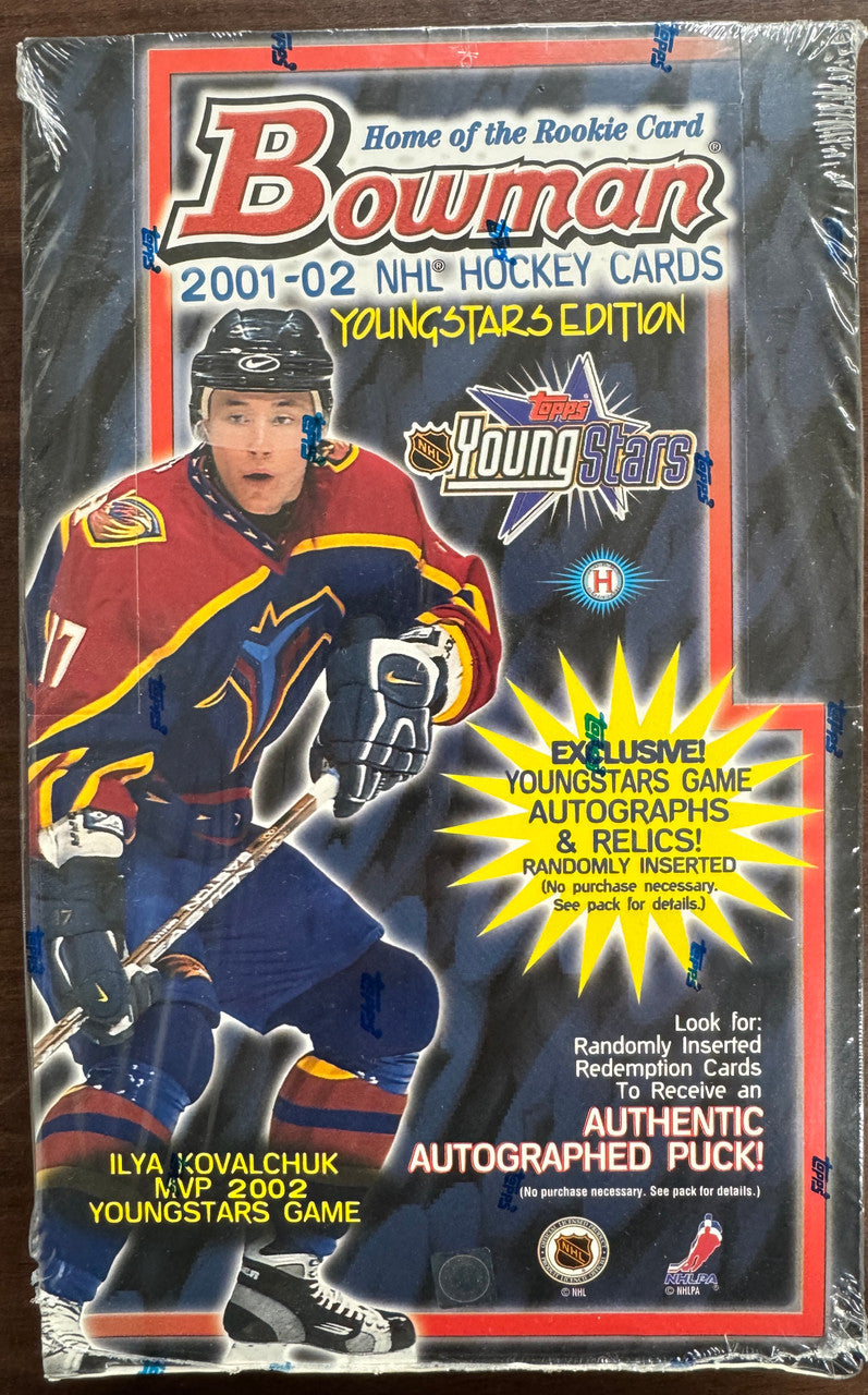 2001/02 Bowman Young Stars Hockey 24 Pack Box Factory Sealed