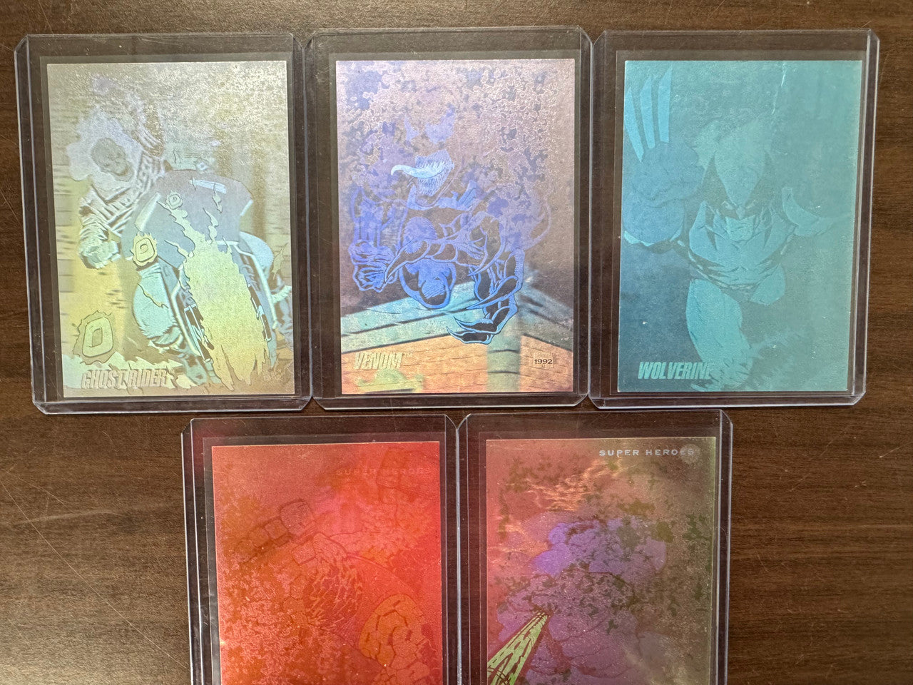 1992 Impel Marvel Universe Series 3 Hologram Complete Set (5) Poor
