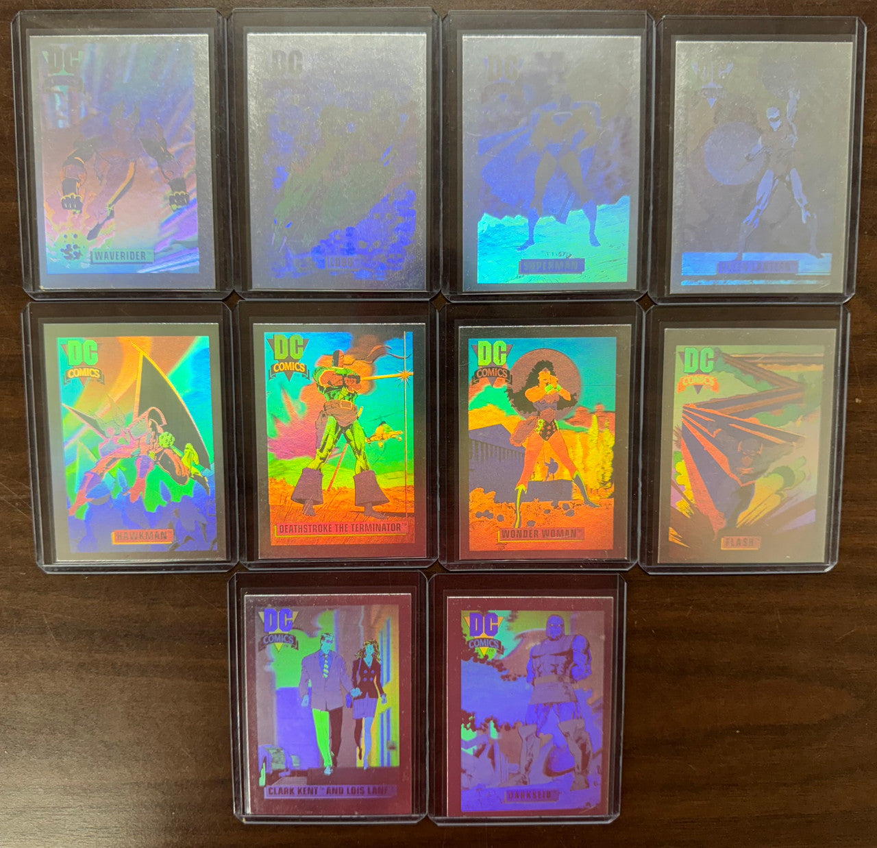 1992 Impel DC Comics Series 1 Hologram Hall of Fame Complete Set EX