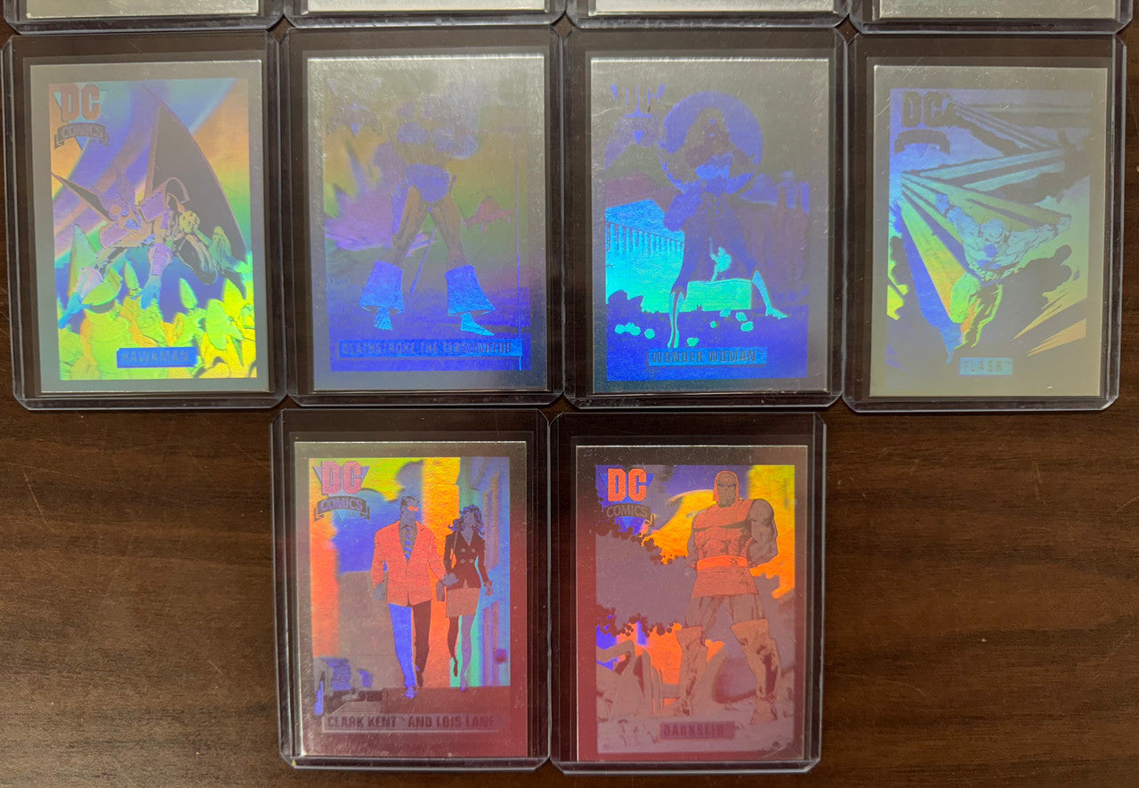 1992 Impel DC Comics Series 1 Hologram Hall of Fame Complete Set EX