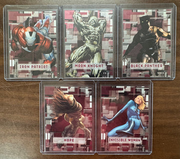2012 Upper Deck Marvel Beginnings Micromotion Insert Set Lot (5) NM