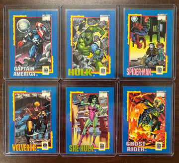 1991 Impel Marvel Universe Trading Card Treats Complete Set (6) NM