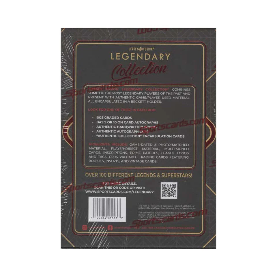 2025 Jersey Fusion Legendary Collection Hobby Pack