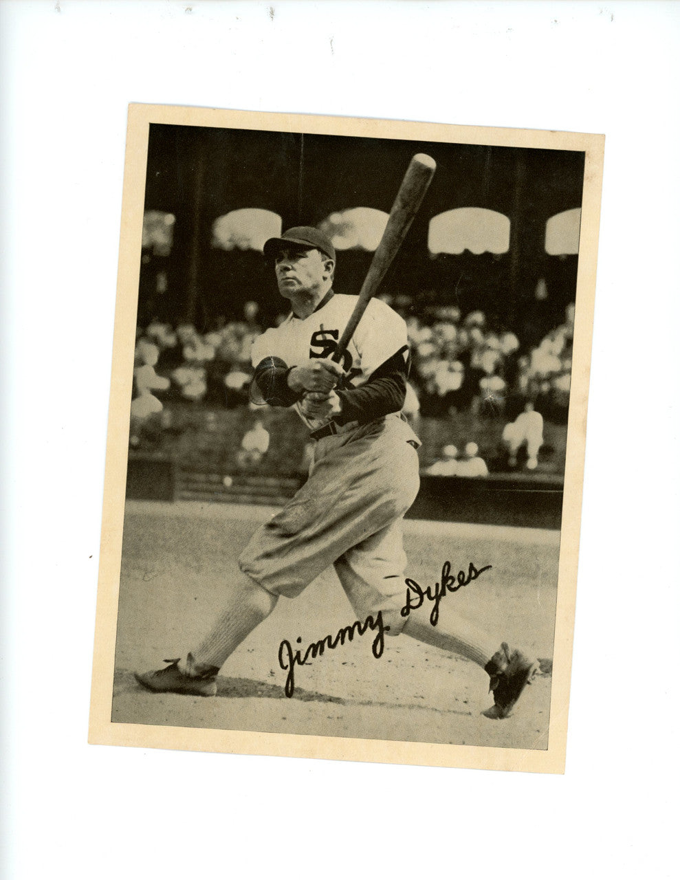 1936 R311 National Chicle Premium Jimmy Dykes Low Grade "A"
