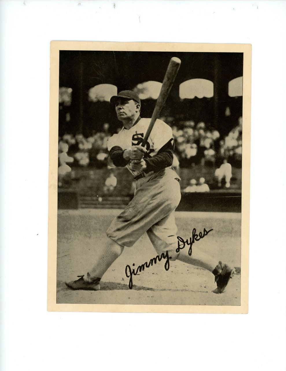 1936 R311 National Chicle Premium Jimmy Dykes Low Grade