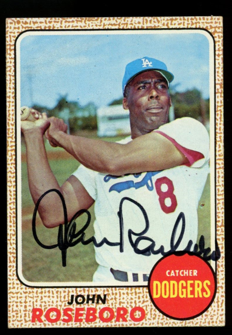 1968 Topps John Roseboro #65 Signed Autographed Card JSA