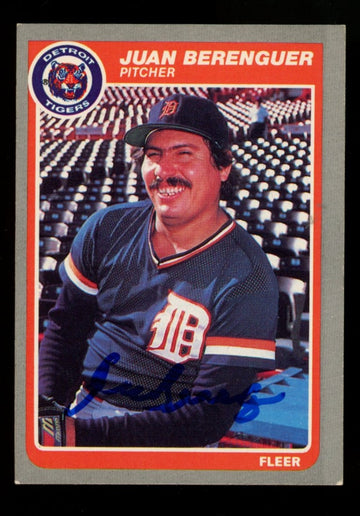 1985 Fleer Juan Berenguer #2 Signed Autographed Card JSA