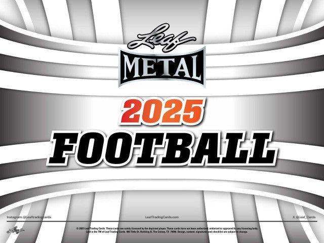 2025 Leaf Metal Football Blaster Box