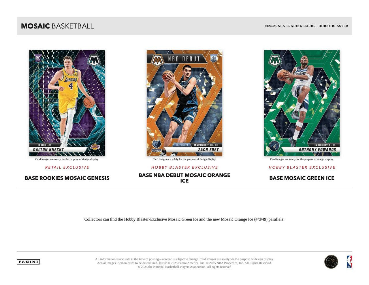 2024/25 Panini Mosaic Basketball Blaster Box