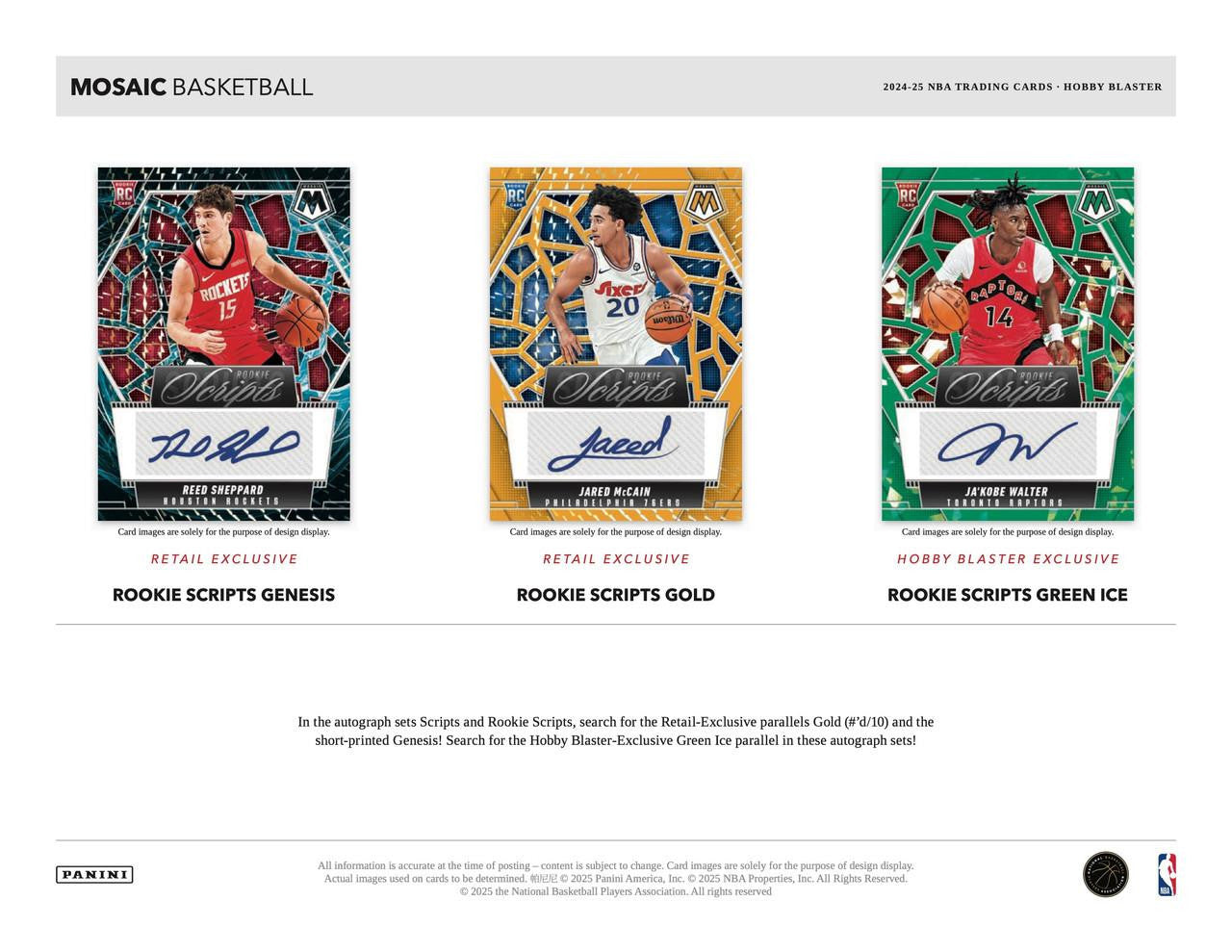 2024/25 Panini Mosaic Basketball Blaster Box