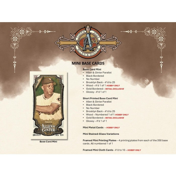 2024 Topps Allen & Ginter Baseball Hobby Box