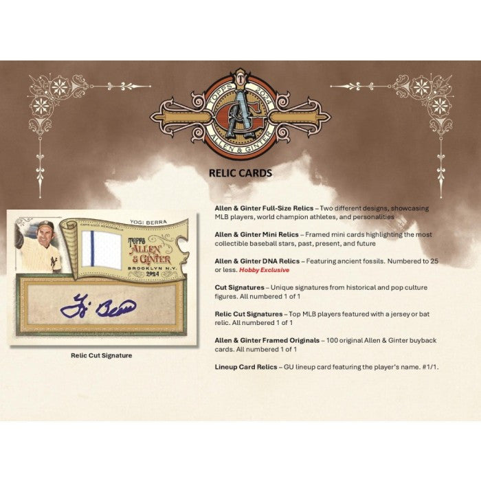 2024 Topps Allen & Ginter Baseball Hobby Box