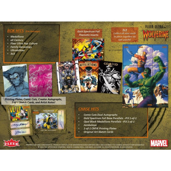 2024 Upper Deck Marvel Fleer Ultra Wolverine Hobby Box