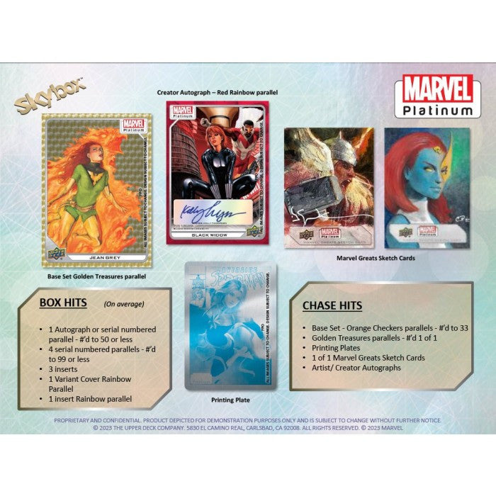 2024 Upper Deck Marvel Platinum Hobby Box