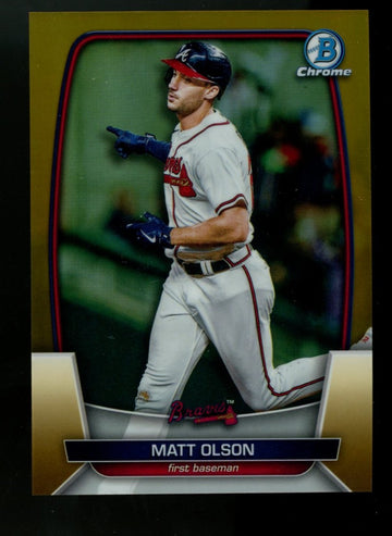 2023 Bowman Chrome Matt Olson True Gold Refractor /50 #84