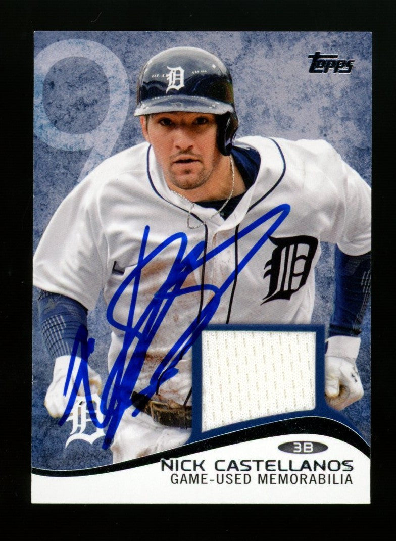 2014 Topps Nick Castellanos #MR-NC Patch Signed Autographed Card JSA