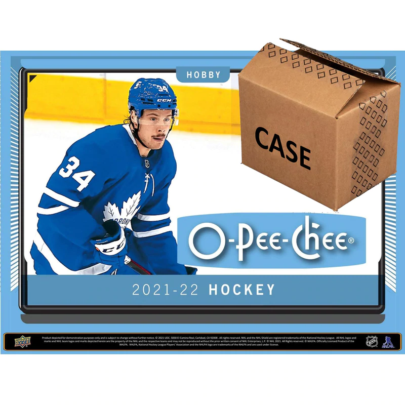2021/22 Upper Deck O-Pee-Chee Hockey Hobby Case (16 Boxes)
