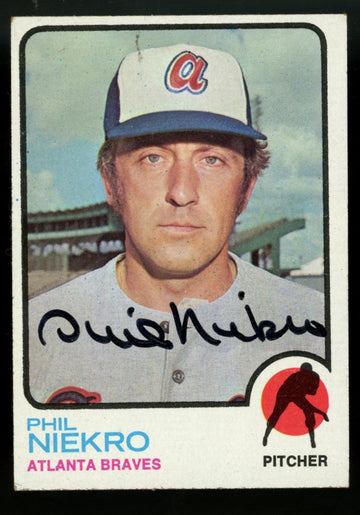 1973 Topps Phil Niekro #503 Signed Autographed Card JSA