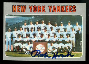 1970 Topps Ralph Houk Team Card #399 Signed Autographed Card JSA