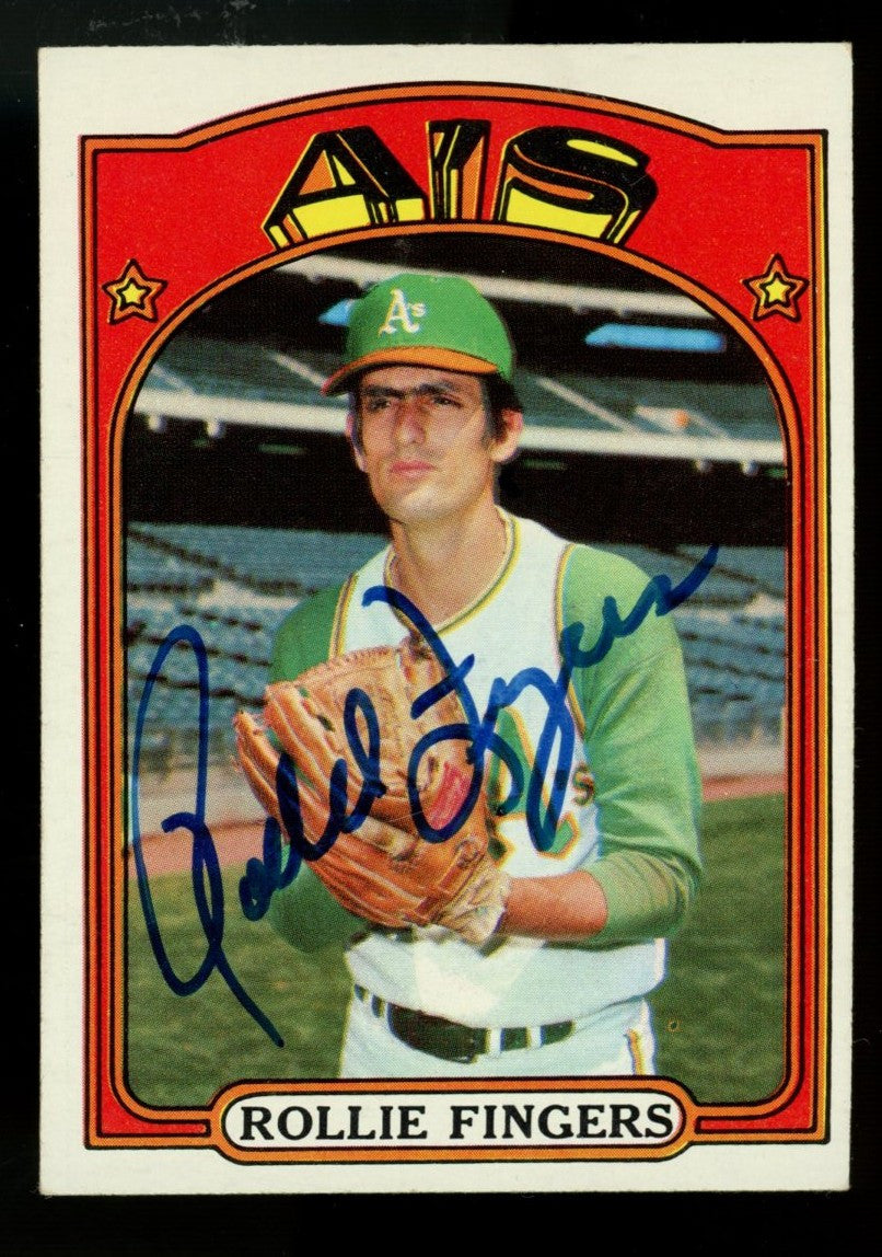 1972 Topps Rollie Fingers #241 Signed Autographed Card JSA