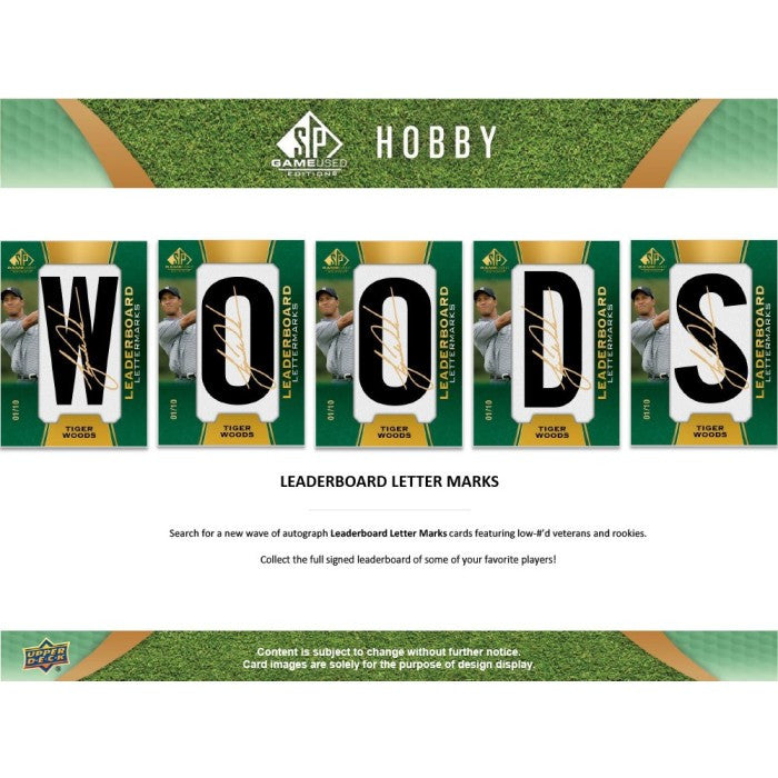 2024 Upper Deck SP Game Used Golf Hobby Box