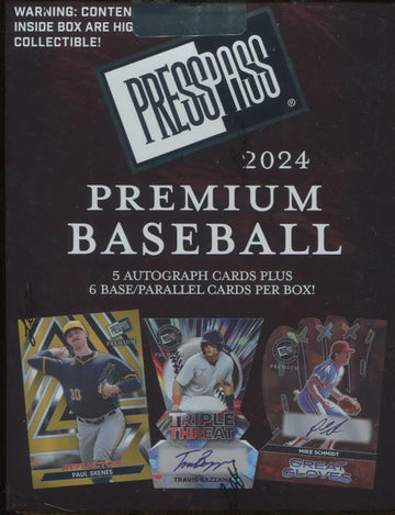 2024 Leaf Press Pass Premium Baseball Hobby Box