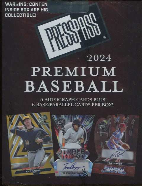 2024 Leaf Press Pass Premium Baseball Hobby Box