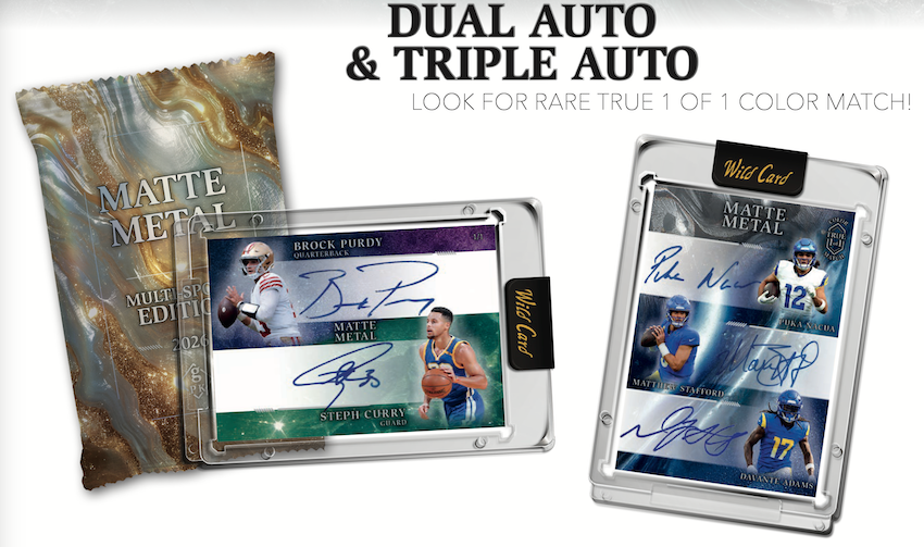 2026 Wild Card Matte Metal Multi-Sport Hobby Box
